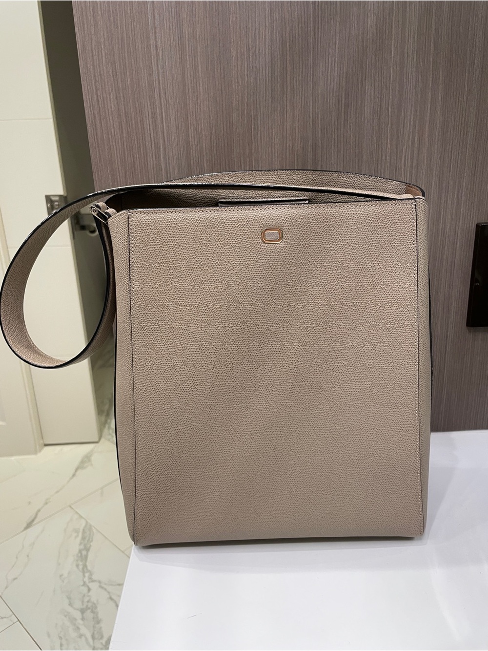 Valextra Brera Tote Oyster Gray excellent condition
